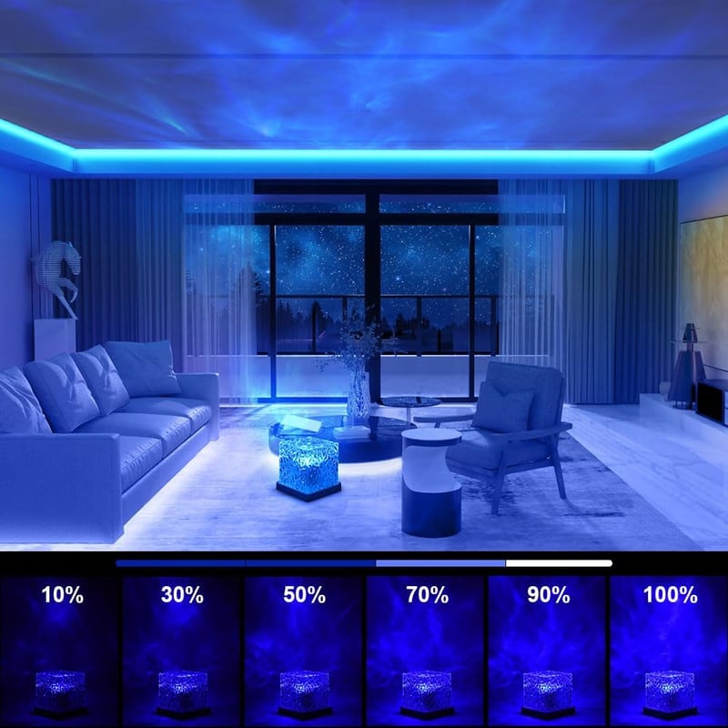 URAQT Csillagos Égbolt Projektor 30 Világítási Mód 16 Szín LED Éjszakai Fény Távirányító - 16colours