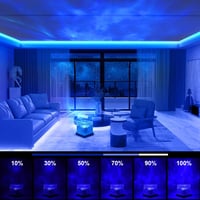 Proiector de stele URAQT, lampă de noapte cu cristale, 16 culori, 30 moduri de iluminare, LED reîncărcabil 1200mAh, control prin telecomandă și aplicație, pentru dormitor 4
