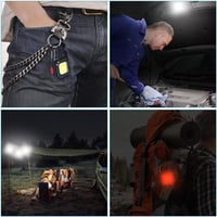 URAQT Hordozható LED Munkalámpa 800 Lumen, 7 Mód, Újratölthető Inspekciós Lámpa Mágneses Talppal 7