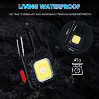 URAQT Hordozható LED Munkalámpa 800 Lumen, 7 Mód, Újratölthető Inspekciós Lámpa Mágneses Talppal 4
