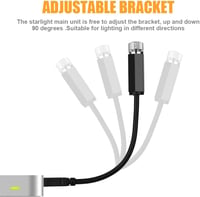 URAQT LED Autó Plafon Csillagfény 2db USB Hangulatlámpa Többféle Mód 4
