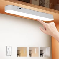 LED svietidlo do skrine URAQT, 26 cm, nabíjateľné cez USB, stmievateľné, s diaľkovým ovládaním – biele 2