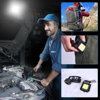 URAQT Mini LED Munkalámpa 2db - 800 Lumen COB Kulcstartós Zseblámpa 4 Üzemmóddal, USB Tölthető, Mágneses Talppal, Sörnyitóval Kempinghez, Au 7