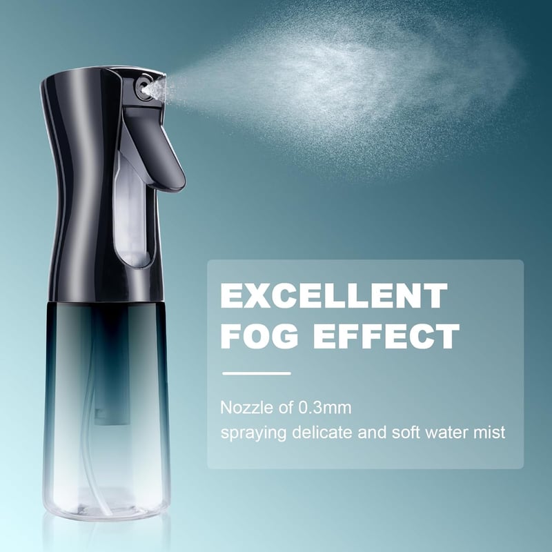 URAQT Permet Flakon 200ml Hajszárító Szalon Vizes Porlasztó Frizura Növény Takarítás Kék Gradiens Színű Szivárgásmentes