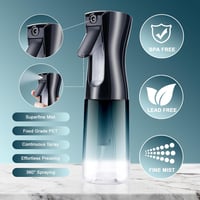 URAQT Permet Flakon 200ml Hajszárító Szalon Vizes Porlasztó Frizura Növény Takarítás Kék Gradiens Színű Szivárgásmentes 3