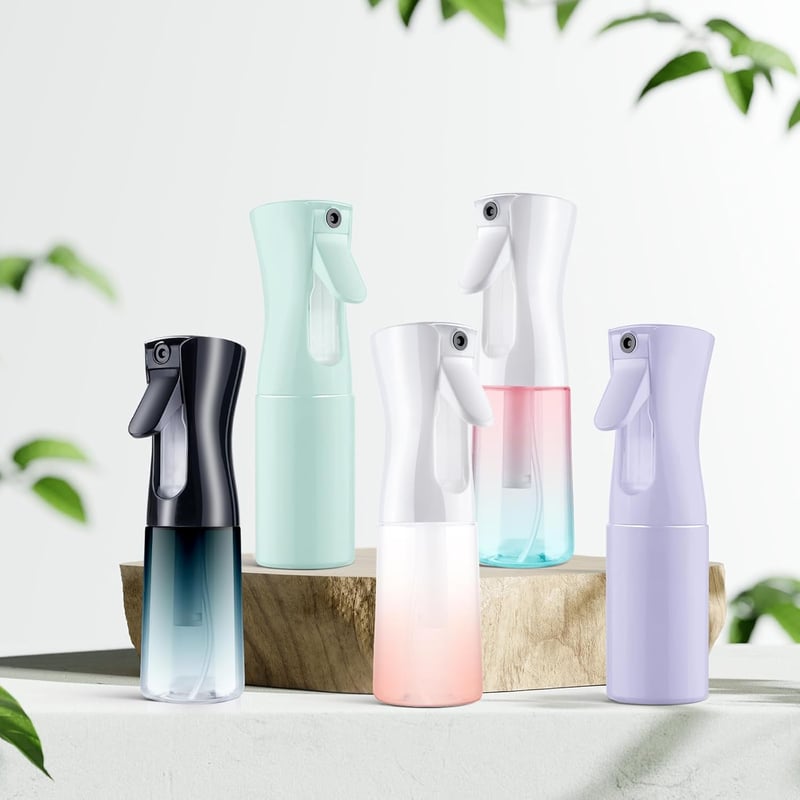 URAQT Permet Flakon 200ml Hajszárító Szalon Vizes Porlasztó Frizura Növény Takarítás Kék Gradiens Színű Szivárgásmentes