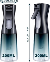 URAQT Permet Flakon 200ml Hajszárító Szalon Vizes Porlasztó Frizura Növény Takarítás Kék Gradiens Színű Szivárgásmentes 6