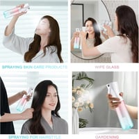 URAQT Permetező Palack 300ml - Finom Ködös Spray Növényekhez Háziállatokhoz Takarításhoz - Rózsaszín Zöld Színátmenet 7