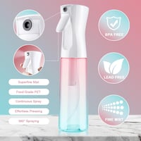 URAQT Permetező Palack 300ml - Finom Ködös Spray Növényekhez Háziállatokhoz Takarításhoz - Rózsaszín Zöld Színátmenet 3