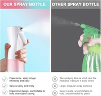URAQT Permetező Palack 300ml - Finom Ködös Spray Növényekhez Háziállatokhoz Takarításhoz - Rózsaszín Zöld Színátmenet 5