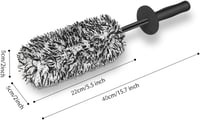 URAQT Prémium Mikroszálas Felni Tisztító Kefe - 40 cm Hosszú Ergonomikus Nyéllel, Karcmentes Tisztítás Mély Felnikhez, Autó és Motor Ápolásh - Black 2
