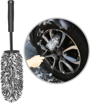 URAQT Premium četka za čišćenje felgi od mikrovlakana - 40 cm duga s ergonomskom ručkom, čišćenje bez ogrebotina za duboke felge, njega automobila i motocikala