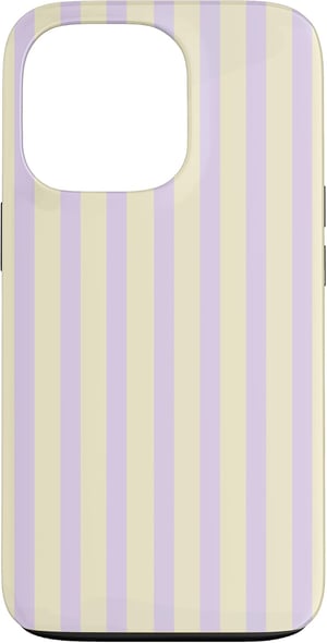 Urban Classic Trends maskica za iPhone 13 Pro - prugasta maslac-žuta i ljubičasta