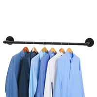 Urban Deco zidni vješalica za odjeću u industrijskom stilu, 92 cm - Vintage željezni stalak za odjeću za spavaću sobu, uklonjiv, visoke nosivosti, kapaciteta 45 kg 1