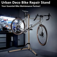 Urban Deco Kerékpár Szerelőállvány - 50 kg Teherbírású Fém Állvány, 160 cm-ig Állítható Magasság, 360° Forgatható Tartó, Szerszámtálcával, A 2