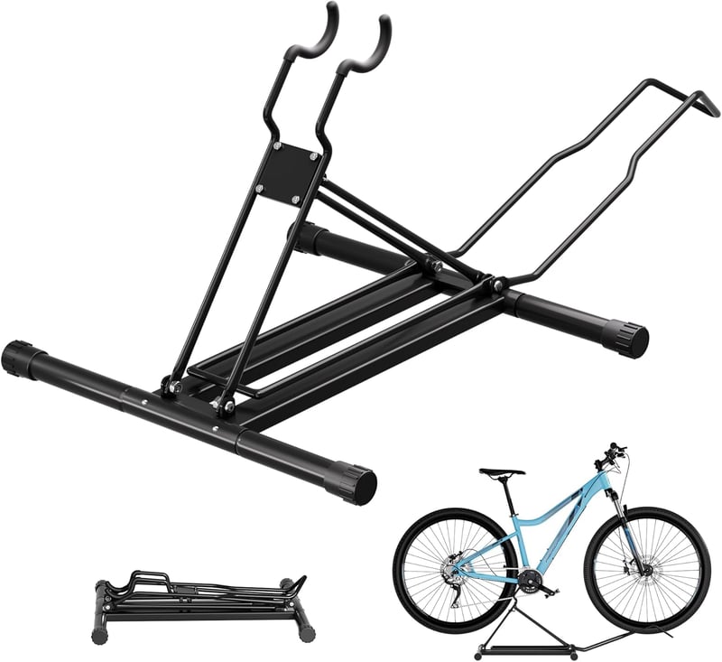 Suport pliabil pentru bicicletă Urban Deco, reglabil pe înălțime, până la 80mm, negru