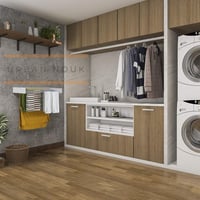 Urban Nouk Falra Szerelhető Összecsukható Ruhaszárító 100cm Fehér 4