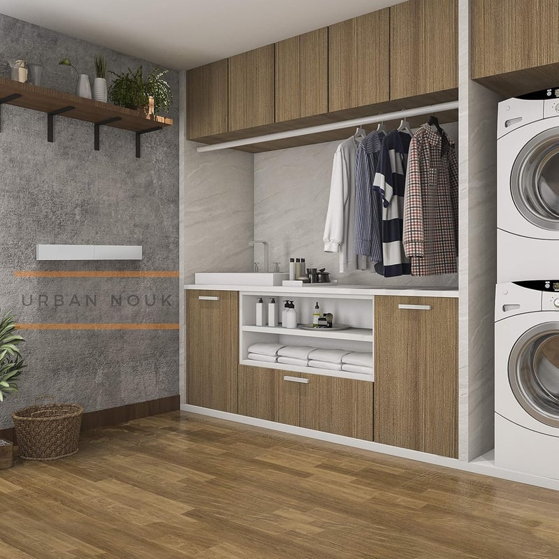 Urban Nouk Falra Szerelhető Összecsukható Ruhaszárító 100cm Fehér