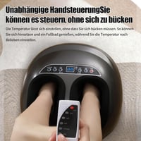 URCheers Elektromos Lábmasszírozó Készülék Hőfunkcióval - Vibrációs és Gyúró Masszázs Talpi Fájdalmakra, Plantáris Fasciitisre és Neuropátiá 3