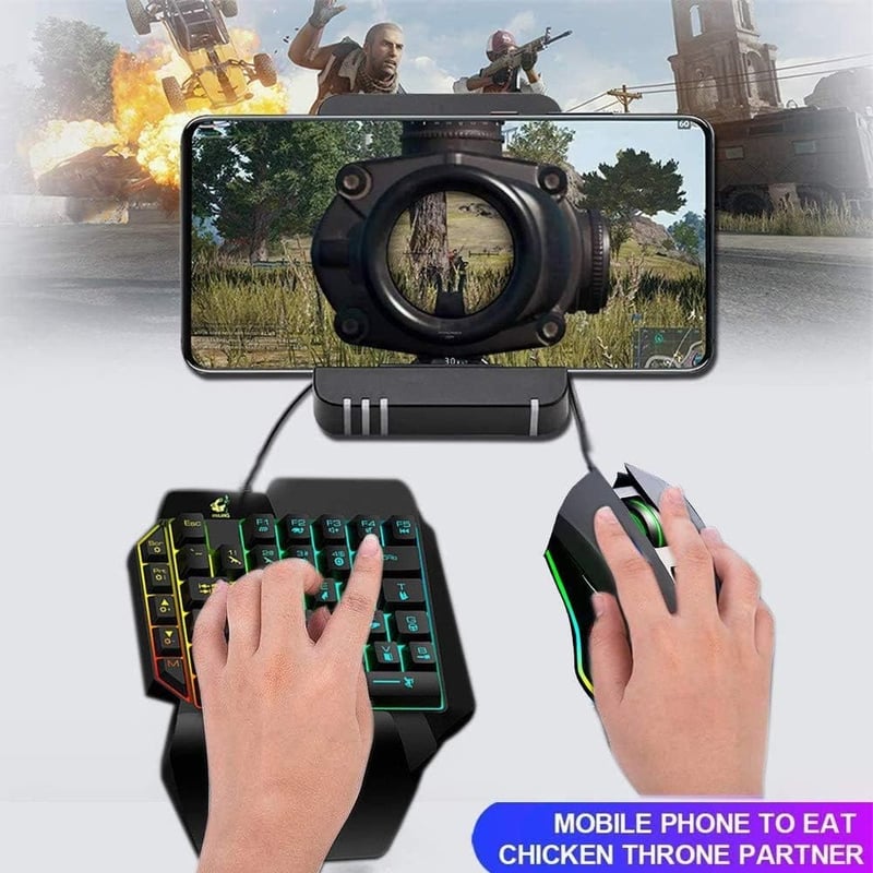 UrChoiceLtd Gaming Billentyűzet és Egér Szett - Mechanikus Érzet, RGB Háttérvilágítás, Csuklótámasz - T1