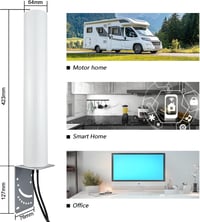urcianow 4G LTE Antenna SMA Csatlakozó Kültéri Omnidirekcionális 698-2690 MHz Hosszú Hatótáv Mobil Router Hotspot Erősítő 5M Kábel 5