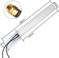 urcianow 4G LTE Antenna SMA Csatlakozó Kültéri Omnidirekcionális 698-2690 MHz Hosszú Hatótáv Mobil Router Hotspot Erősítő 5M Kábel 2