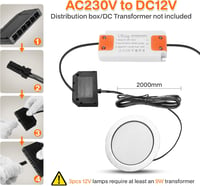 URing 6 darabos LED beépíthető spotlámpa szett 12V dimmelhető 3W nikkel - Set of 6, Nickel 6