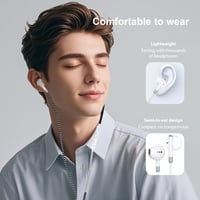 URIZONS USB-C Fülhallgató Mikrofonnal - Színes Vezetékes In-Ear Headset Hangerőszabályzóval iPhone 15/16 Huawei Kompatibilis 4