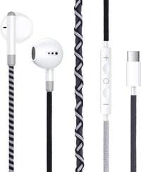 URIZONS USB-C Fülhallgató Mikrofonnal - Színes Vezetékes In-Ear Headset Hangerőszabályzóval iPhone 15/16 Huawei Kompatibilis 5
