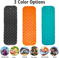 URPRO Camping Felfújható Matrac Ultralight Ergonomikus Hátizsákos Túrázáshoz Narancssárga 7