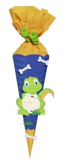 Ursus Schultüte Mini Dino súprava na výrobu školskej kornútky, šesťhranná, výška 41 cm, priemer 15 cm, vrátane šablóny a návodu 3