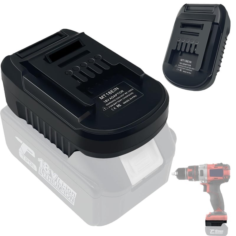 Adaptér na batériu URUN z Makita 18V Li-ion na Einhell 18V Li-ion – Kompatibilný s 18V akumulátorovým náradím Einhell