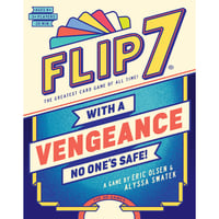 USAopoly Flip 7: with a Vengeance kartová hra – Samostatná hazardná hra s akčnými kartami – Rýchla rodinná a spoločenská hra od 8 rokov 4
