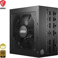 Napájací zdroj MSI MAG A750GL 750W 80 Plus Gold plne modulárny, podpora ATX 3.0 a PCIe 5.0, 120 mm FDB ventilátor, čierne ploché káble 3