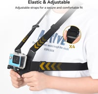 UTEBIT mellkasi heveder tartó akciókamerához és okostelefonhoz, GoPro / iPhone / Samsung kompatibilis 5