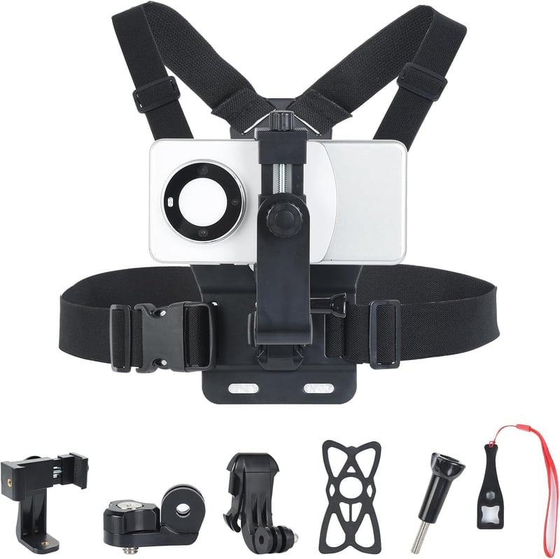 UTEBIT mellkasi heveder tartó akciókamerához és okostelefonhoz, GoPro / iPhone / Samsung kompatibilis