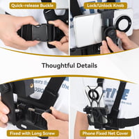 UTEBIT mellkasi heveder tartó akciókamerához és okostelefonhoz, GoPro / iPhone / Samsung kompatibilis 4