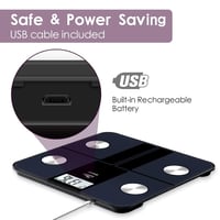 Uten Bluetooth Személyi Mérleg Testösszetétel Elemzéssel 180 kg 4