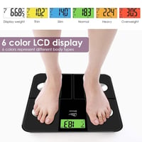 Uten Bluetooth Személyi Mérleg Testösszetétel Elemzéssel 180 kg 3