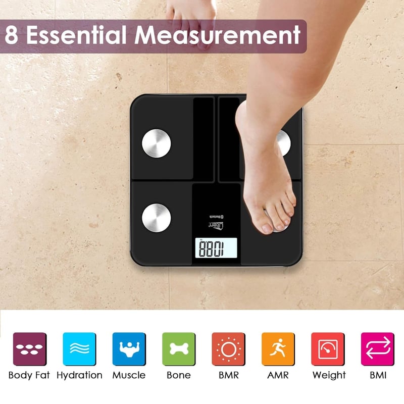 Uten Bluetooth Személyi Mérleg Testösszetétel Elemzéssel 180 kg