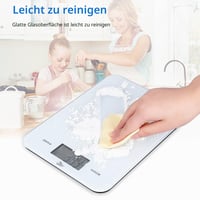 Cântar digital de bucătărie Uten, 8 kg/precizie 1 g, cu afișaj LCD, funcție de tară, cântar electronic pentru bijuterii 3