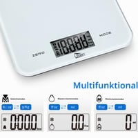 Cântar digital de bucătărie Uten, 8 kg/precizie 1 g, cu afișaj LCD, funcție de tară, cântar electronic pentru bijuterii 4