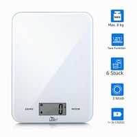 Cântar digital de bucătărie Uten, 8 kg/precizie 1 g, cu afișaj LCD, funcție de tară, cântar electronic pentru bijuterii 5