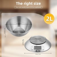 Uten Digitális Konyhai Mérleg Rozsdamentes Tálcával 5kg, Hőmérséklet Szenzorral 3
