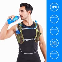 UTOBEST skladacia bežecká fľaša 500 ml, športová fľaša z TPU, bez obsahu BPA, na turistiku, cyklistiku a do hydratačného batohu 3