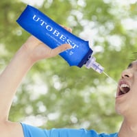 UTOBEST skladacia bežecká fľaša 500 ml, športová fľaša z TPU, bez obsahu BPA, na turistiku, cyklistiku a do hydratačného batohu 5