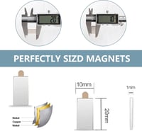 UTOMAG neodímium öntapadós mágneses lap 20x10x1 mm - 30 db 2