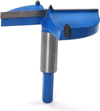 Utoolmart Forstner Fafúró 85mm Átmérő Keményfém Hegyű Professzionális Faipari Lyukfűrész Egyenes Szárú Kék 1