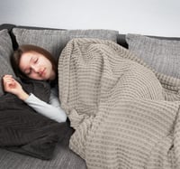 Utopia Bedding 100% bavlnená vaflová prikrývka khaki 228x182 cm – mäkká, ľahká, priedušná deka na posteľ alebo pohovku na všetky ročné obdobia 300 GSM 8