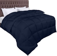 Utopia Bedding 180x200 cm Paplan Könnyű Takaró Lélegző Szövet Sötétkék 2